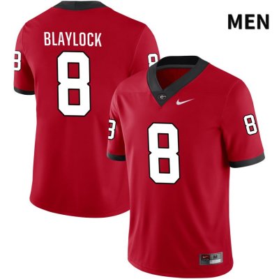 Men's Georgia Bulldogs NCAA #8 Dominick Blaylock Nike Stitched Red NIL 2022 Authentic College Football Jersey NJV3654XZ